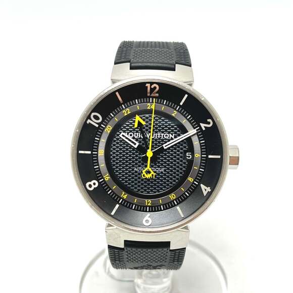 LOUIS VUITTON Q8D30 Tambour Moon GMT Automatic Watch Stainless Steel Men's...